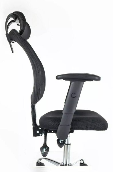 Scaun de birou negru FLEXISEAT Q-118RC