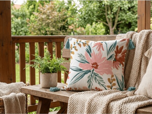 Perna decorativa IMPRIME MARNA 40x40 cm, colorata