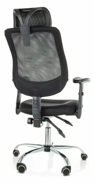 Scaun de birou negru FLEXISEAT Q-118RC