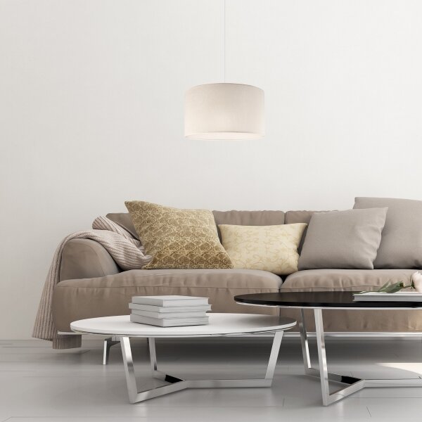 Lustră pe cablu SIRJA 1xE27/60W/230V crem
