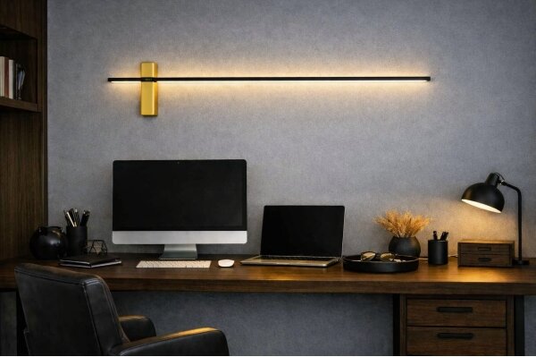 Open Design OR85075 - Aplică de perete LED BENE, 10,5 W, 230 V, 100 cm, auriu