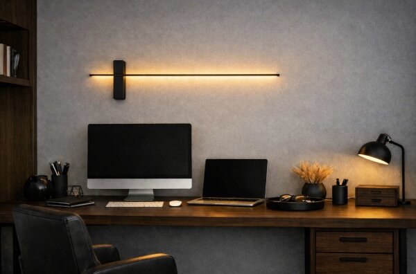 Open Design OR85068 - Aplica de perete BENE LED, 7W/230V, 62 cm, neagră
