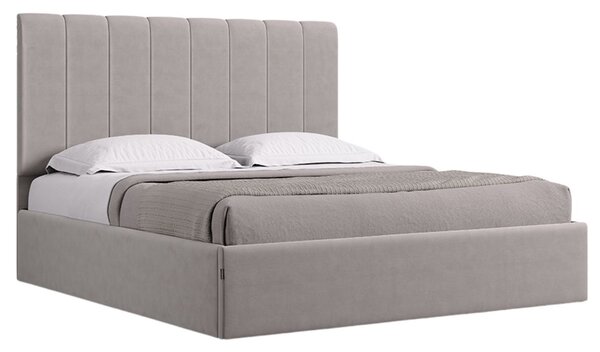 Pat cu tăblie decorativă și cu spațiu de depozitare Diana (140/160/180 cm)