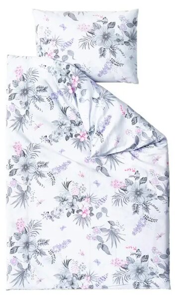 Lenjerie de pat din bumbac FLORAL alb Dimensiune lenjerie de pat: 70 x 90 cm | 140 x 200 cm