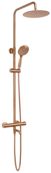 Coloana de dus cu termostat REA Lungo Copper Brush
