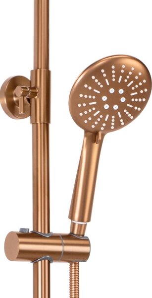 Coloana de dus cu termostat REA Lungo Copper Brush