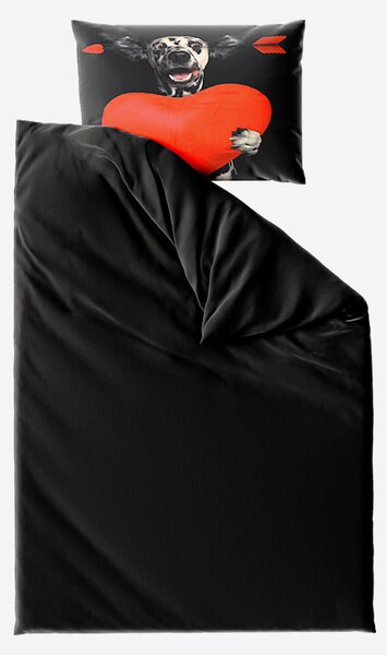 Lenjerie de pat din microfibra 3D ZEBRA neagra Dimensiune lenjerie de pat: 70 x 90 cm | 140 x 200 cm