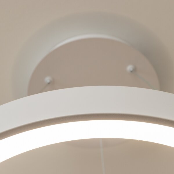 Brilagi - Lustră LED reglabilă pe cablu FALCON II LED/99W/230V pr. 60 cm albă + telecomandă