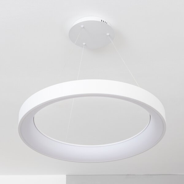 Brilagi - Lustră LED reglabilă pe cablu FALCON II LED/99W/230V pr. 60 cm albă + telecomandă
