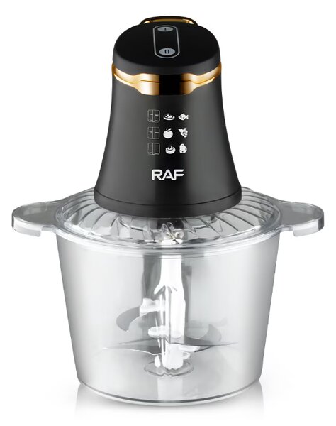 Tocator multifunctional RAF, AT PERFORMANCE, 800W, 3 l, 4 lame curbate, 2 viteze, Negru