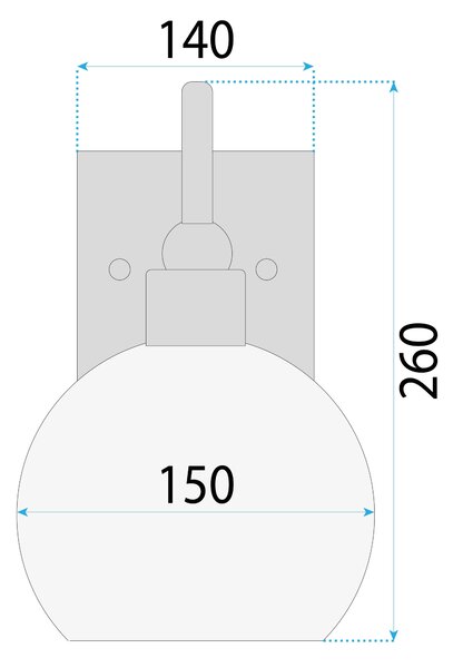 Lampa de perete black gold APP1580-1W