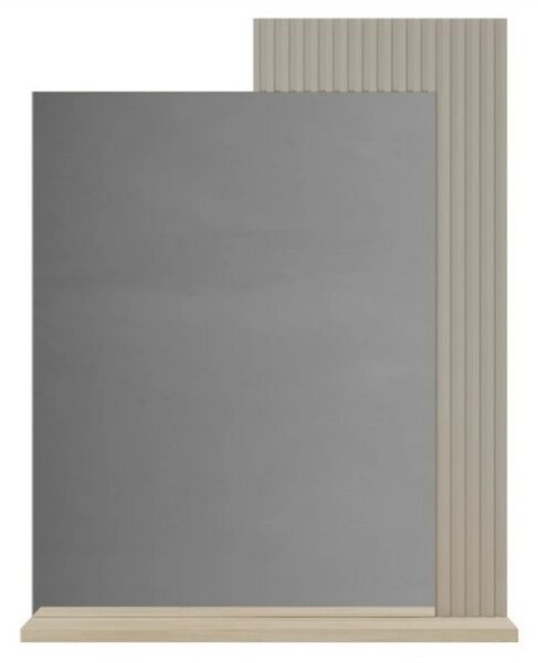 Oglinda de perete hol DOMINICA, grej/stejar, PAL laminat, 65x26x84 cm