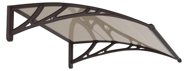 Copertină PREMIUM 40x60 cm, placă 6 mm dintr-o bucată – Maro/Bronz