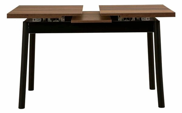 Masa extensibila OLIVER OPEN, maro/negru, PAL melaminat, 120/153x75x77