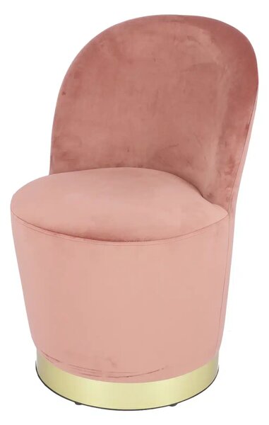 Fotoliu Glamour din catifea cu baza aurie, design elegant - TURCOAZ