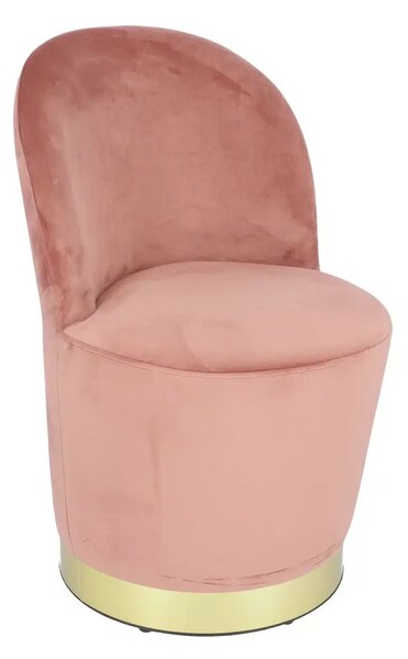 Fotoliu Glamour din catifea cu baza aurie, design elegant - TURCOAZ