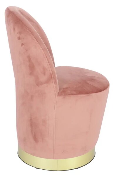 Fotoliu Glamour din catifea cu baza aurie, design elegant - TURCOAZ