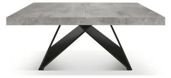 Masa Carole extensibila, picior Mdf - GRI CIMENT - 180 cm / 90 cm / 77 cm
