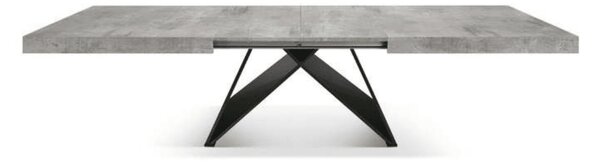 Masa Carole extensibila, picior Mdf - GRI CIMENT - 180 cm / 90 cm / 77 cm