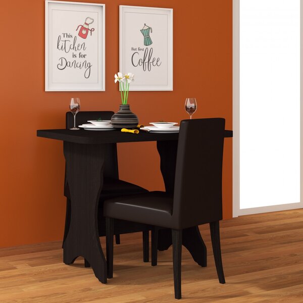 Masa bucatarie KC-2 ro, 90x60x73 cm, wenge