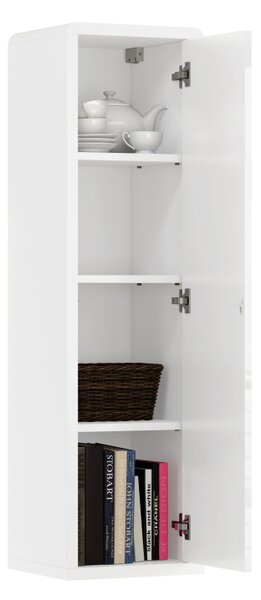 Mazzoni Dulap suspendat FOLK SW-36 Luciu Alb/Mat + Beton Millenium - MODERNĂ PENTRU CAMERA DE ZI