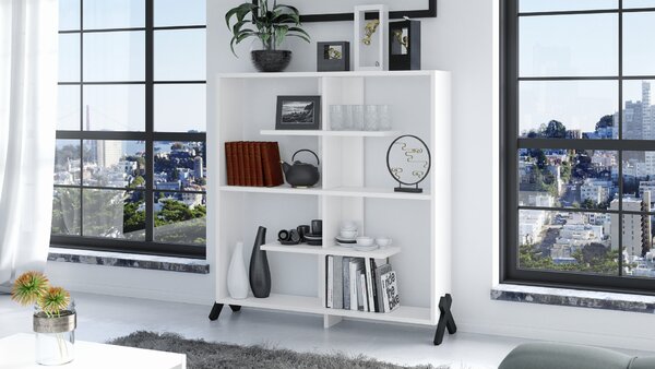 Mazzoni Bibliotecă VIK R-110 Alb Mat - MINI BIBLIOTECĂ PENTRU LIVING