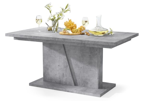 Mazzoni NOBLE NOIR Beton Millennium - MASA SE EXTINDE PÂNĂ LA 218 cm!