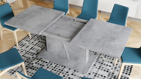 Mazzoni NOBLE NOIR Beton Millennium - MASA SE EXTINDE PÂNĂ LA 218 cm!