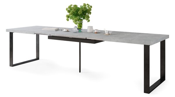 Mazzoni AVELLA Beton Deschis Atelier - MASĂ LOFT PENTRU LIVING/SUFRAGERIE EXTENSIBILĂ până la 310 cm!