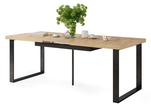 Mazzoni AVELLA Stejar Artisan - MASĂ LOFT PENTRU LIVING/SUFRAGERIE EXTENSIBILĂ până la 310 cm!