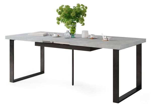 Mazzoni AVELLA Beton Deschis Atelier - MASĂ LOFT PENTRU LIVING/SUFRAGERIE EXTENSIBILĂ până la 310 cm!