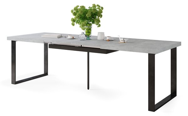 Mazzoni AVELLA Beton Deschis Atelier - MASĂ LOFT PENTRU LIVING/SUFRAGERIE EXTENSIBILĂ până la 310 cm!