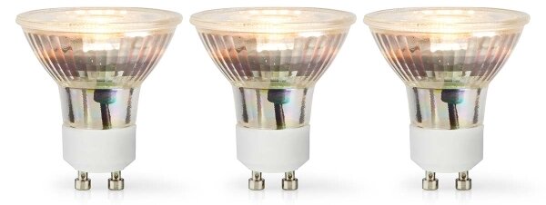 Nedis LBGU10P163P3 - Set de 3 becuri LED GU10, 4,5 W, 230 V, 2700 K