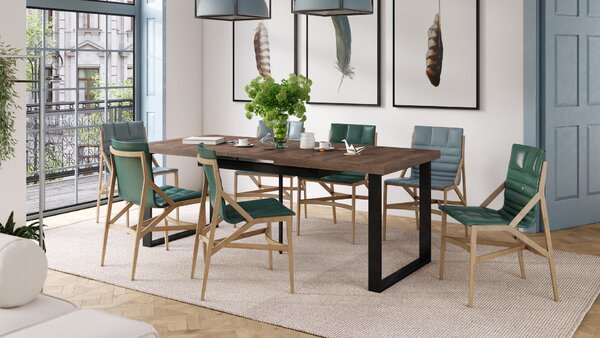 Mazzoni AVELLA Stejar Maro - MASĂ LOFT PENTRU LIVING/SUFRAGERIE EXTENSIBILĂ până la 310 cm!