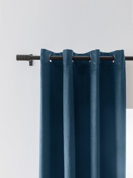 Draperie opaca VELVET 140x270 cm albastru petrol Agatat: Rejansa