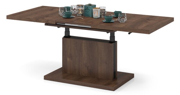 Mazzoni ASTON Stejar Maro - MĂSUȚĂ EXTENSIBILĂ MODERNĂ MĂSUȚĂ DE CAFEA