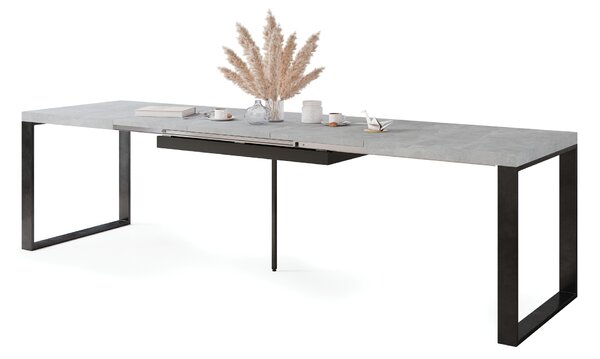 Mazzoni AVARI Beton Deschis Atelier - MASĂ LOFT PENTRU LIVING/SUFRAGERIE EXTENSIBILĂ până LA 270 sau 290 cm!