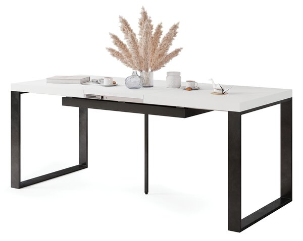 Mazzoni AVARI Alb Mat - MASĂ LOFT PENTRU LIVING/SUFRAGERIE EXTENSIBILĂ până LA 270 sau 290 cm!