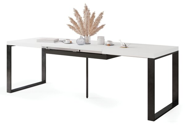 Mazzoni AVARI Alb Mat - MASĂ LOFT PENTRU LIVING/SUFRAGERIE EXTENSIBILĂ până LA 270 sau 290 cm!
