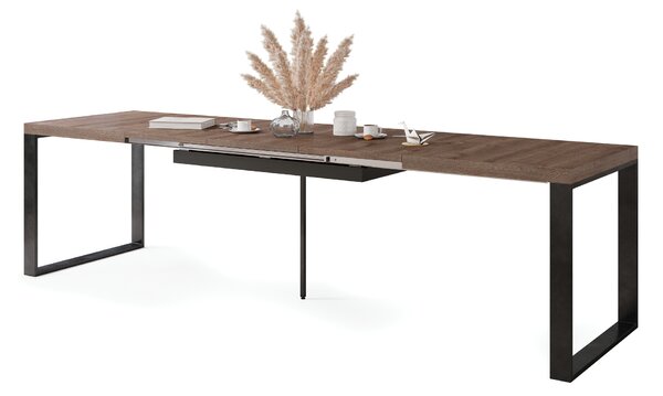 Mazzoni AVARI Stejar Maro - MASĂ LOFT PENTRU LIVING/SUFRAGERIE EXTENSIBILĂ până LA 270 sau 290 cm!