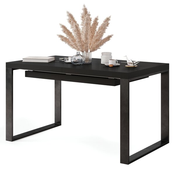 Mazzoni AVARI Negru Mat - MASĂ LOFT PENTRU LIVING/SUFRAGERIE EXTENSIBILĂ până LA 270 sau 290 cm!