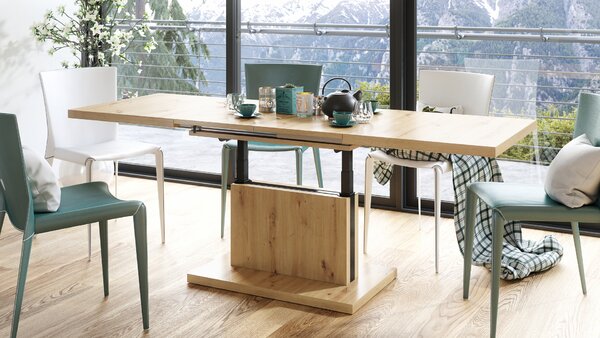 Mazzoni ASTON Stejar Artisan - MĂSUȚĂ EXTENSIBILĂ MODERNĂ MĂSUȚĂ DE CAFEA