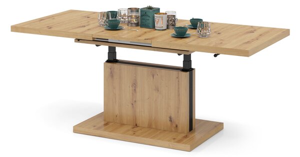 Mazzoni ASTON Stejar Artisan - MĂSUȚĂ EXTENSIBILĂ MODERNĂ MĂSUȚĂ DE CAFEA