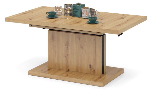 Mazzoni ASTON Stejar Artisan - MĂSUȚĂ EXTENSIBILĂ MODERNĂ MĂSUȚĂ DE CAFEA