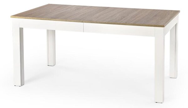 Masă de sufragerie Shana (stejar sonoma + alb) (pentru 6 până la 12 persoane). 770742