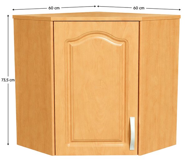Dulap superior de bucătărie, de colț Leite MDF klasik W60/60/S arin (S). 788693