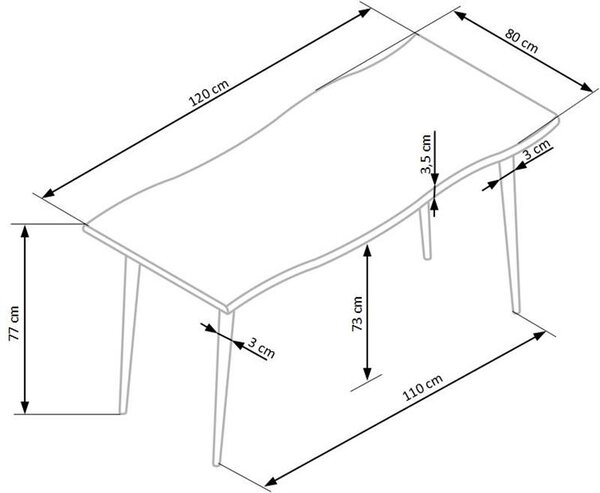 Masă de sufragerie Tentar (pentru 4 persoane). 1007881