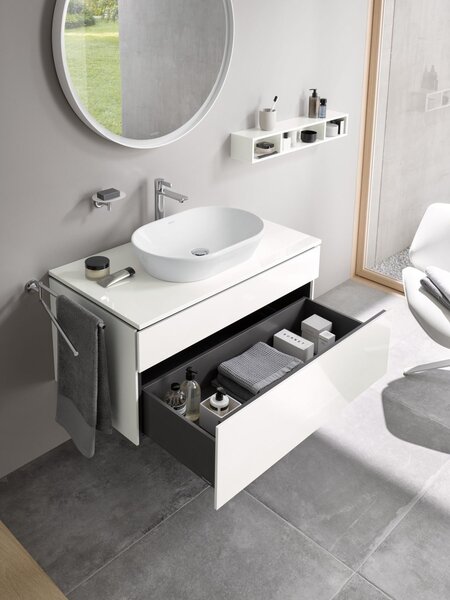 Duravit D-Neo lavoar 60x40 cm ovale de blat alb luciu 2372600070
