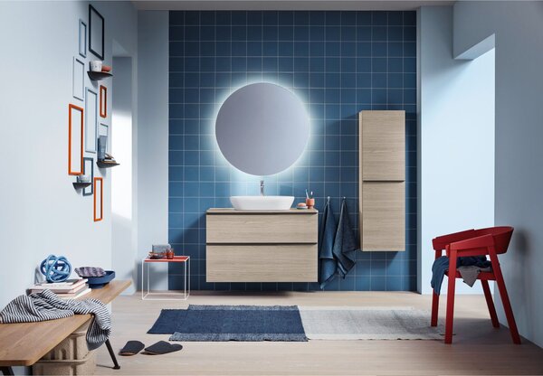 Duravit D-Neo lavoar 60x40 cm ovale de blat alb luciu 2372600070