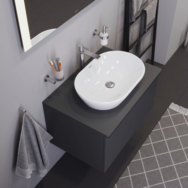 Duravit D-Neo lavoar 60x40 cm ovale de blat alb luciu 2372600070